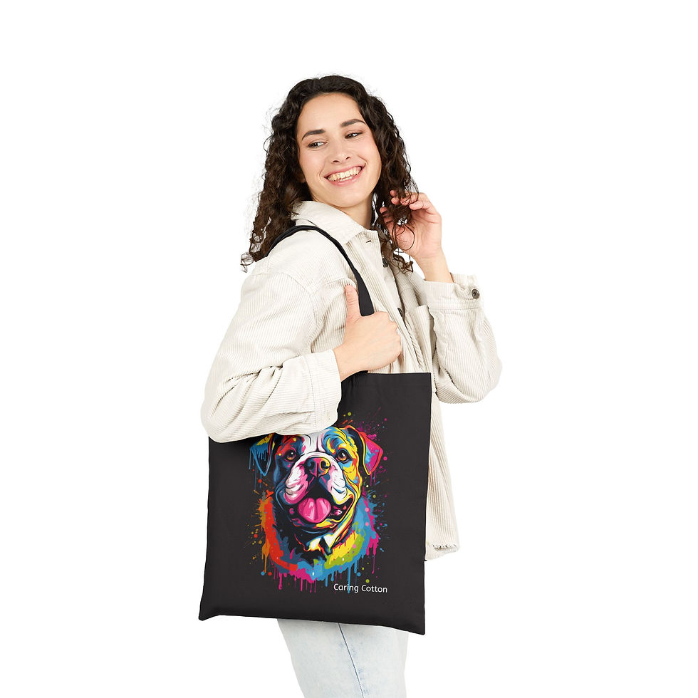 Thumbnail: Dog Lover's Cotton Tote Bag
