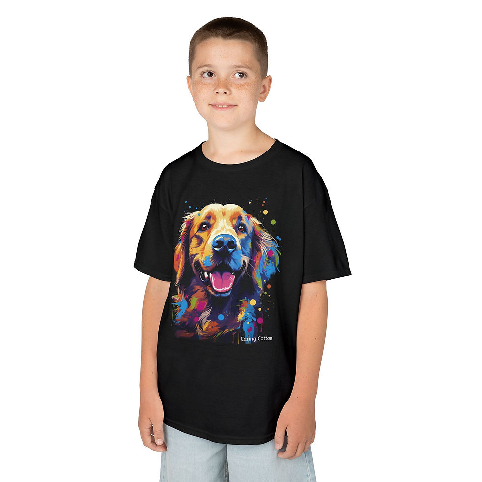 Thumbnail: Kids Golden Retriever Pop Art Tee