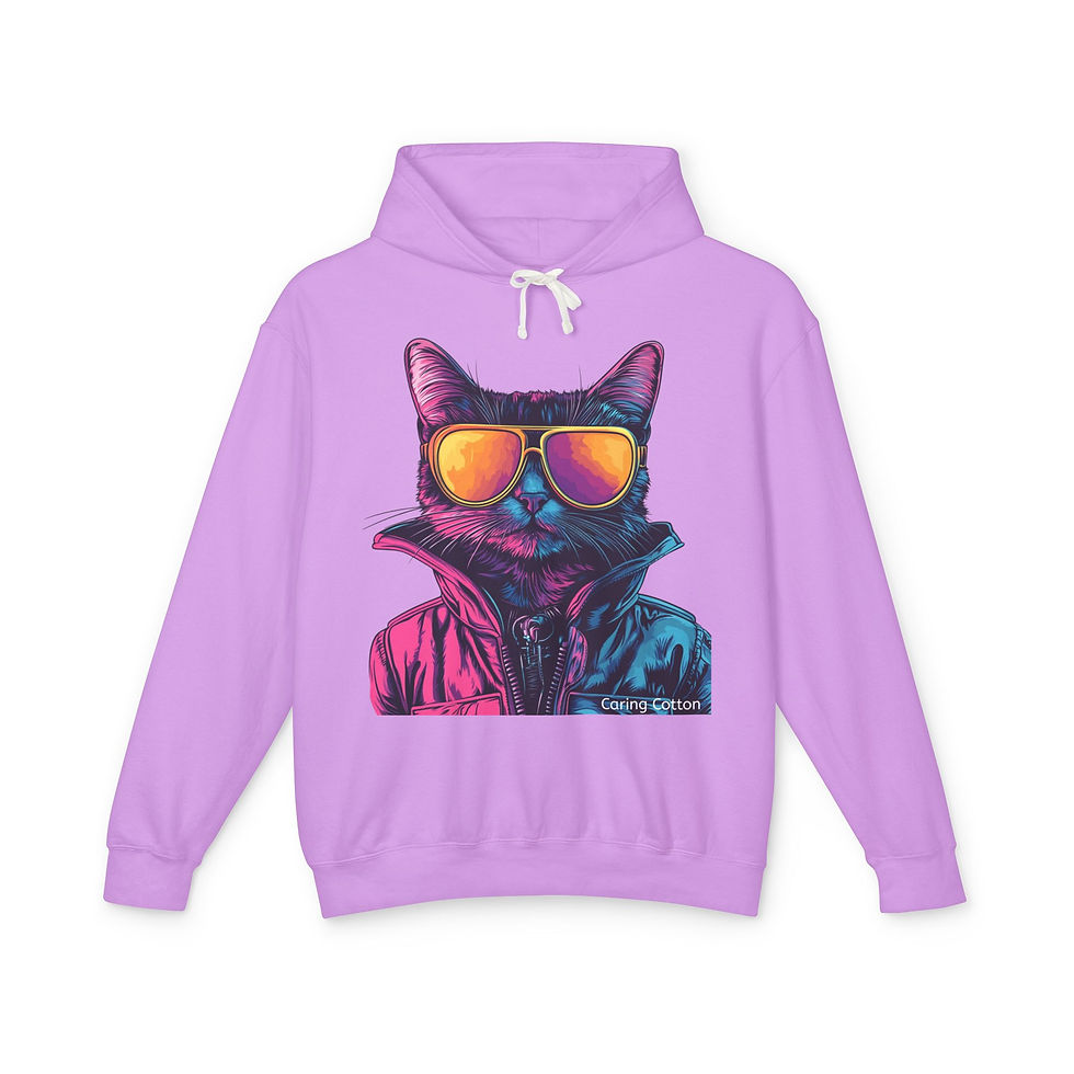 Thumbnail: Cat Cool Guy Hooded Sweatshirt