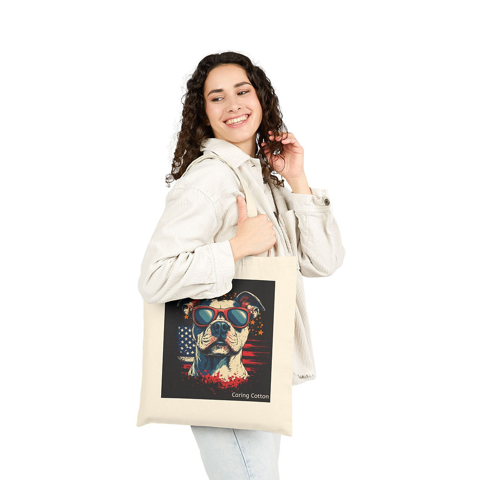 Thumbnail: Dog Lover's Cotton Tote Bag