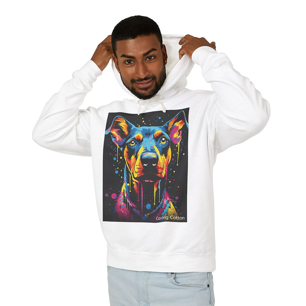 Thumbnail: Doberman Pinscher Pop Art Hooded Sweatshirt