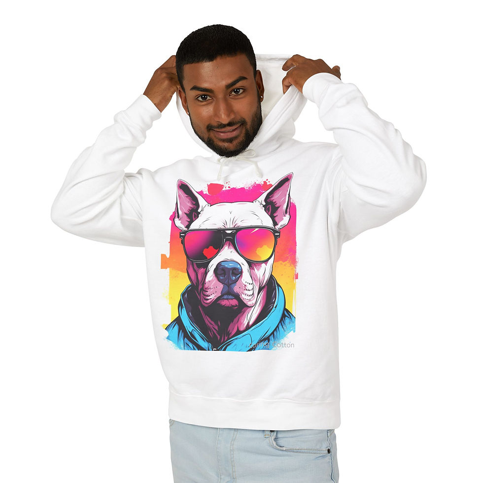 Thumbnail: American Stafford Terrier Cool Guy Hooded Sweatshirt