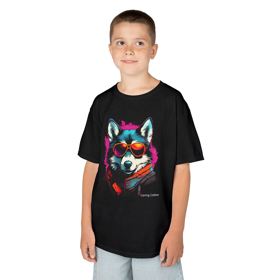 Thumbnail: Kids Siberian Husky Cool Guy Tee