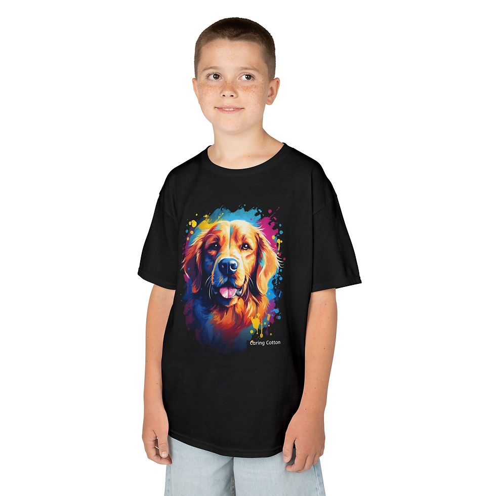 Thumbnail: Kids Golden Retriever Pop Art Tee