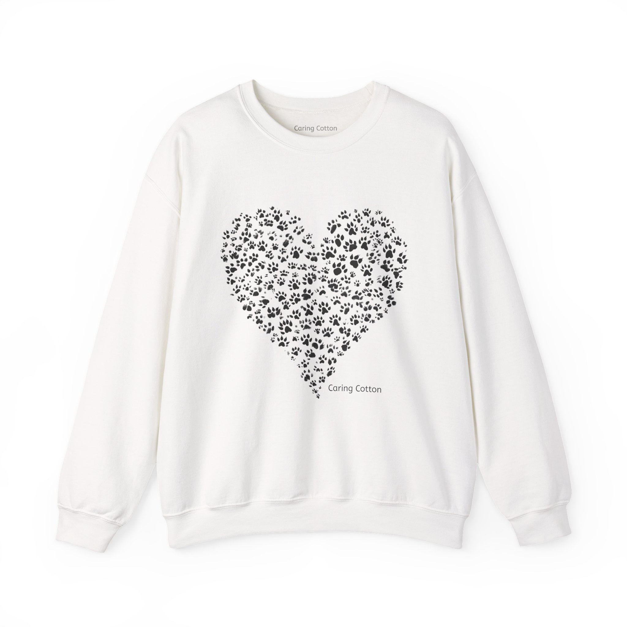 Paw Print Heart Shape Pop Art Sweatshirt