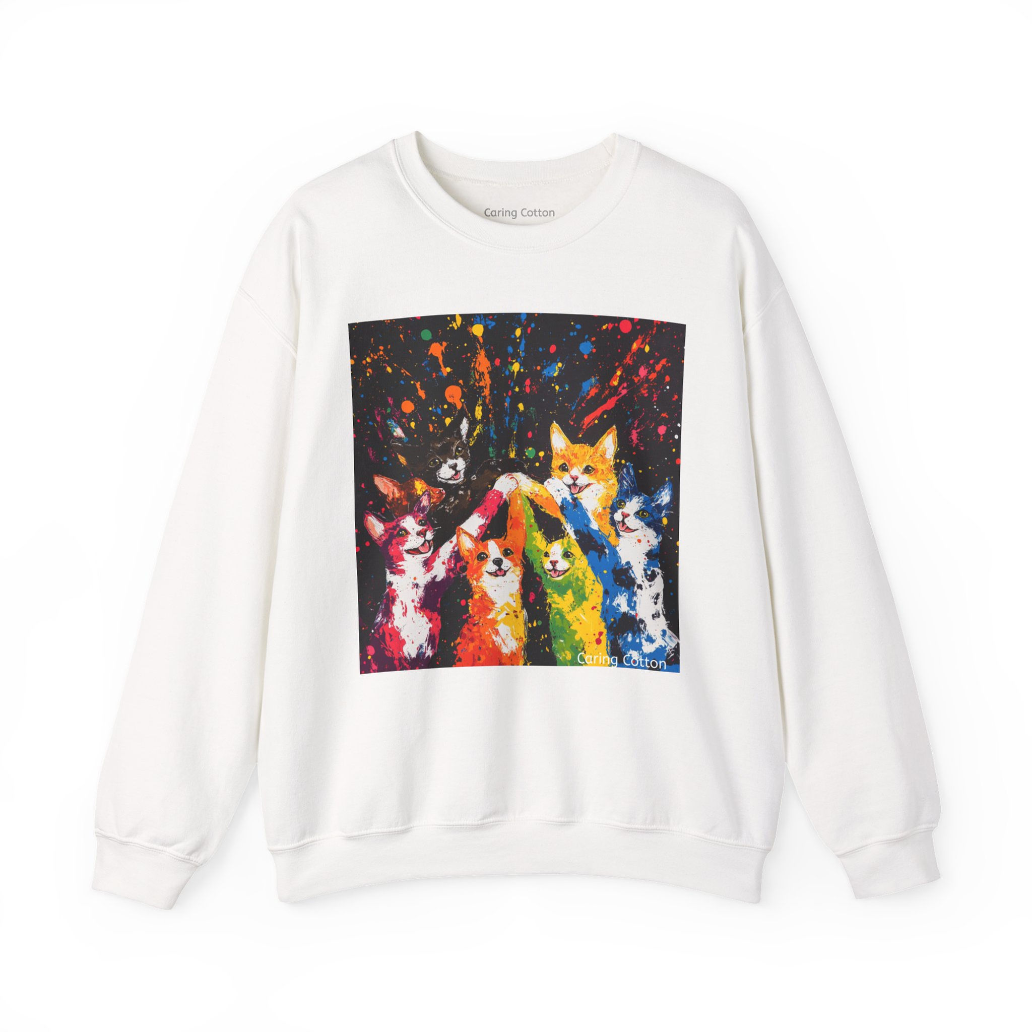 Cat Party Pop Art Sweatshirt