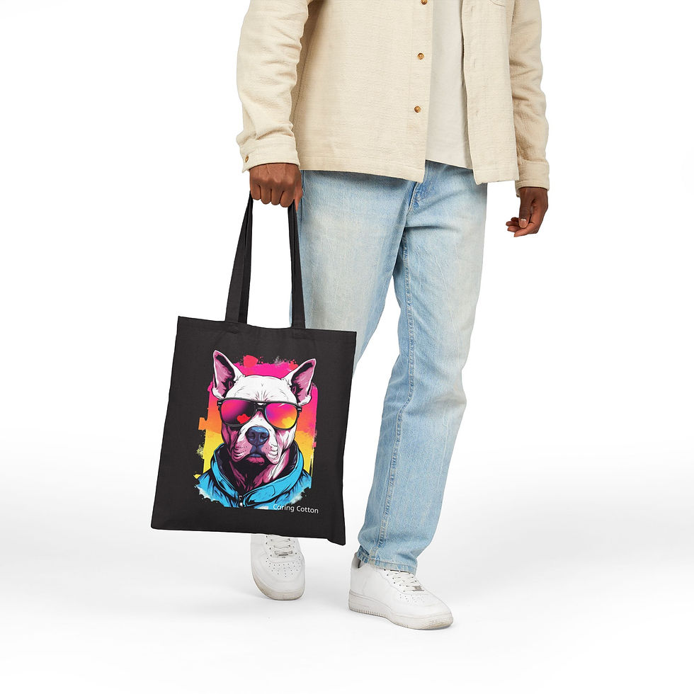 Thumbnail: Dog Lover's Cotton Tote Bag