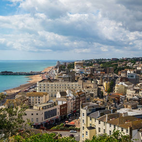 A beautiful view of hilly Hastings