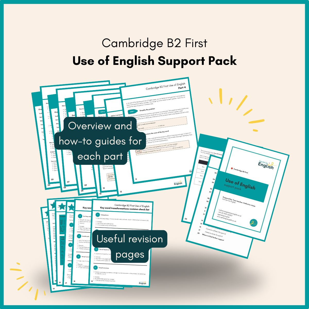 Use of English support pack
