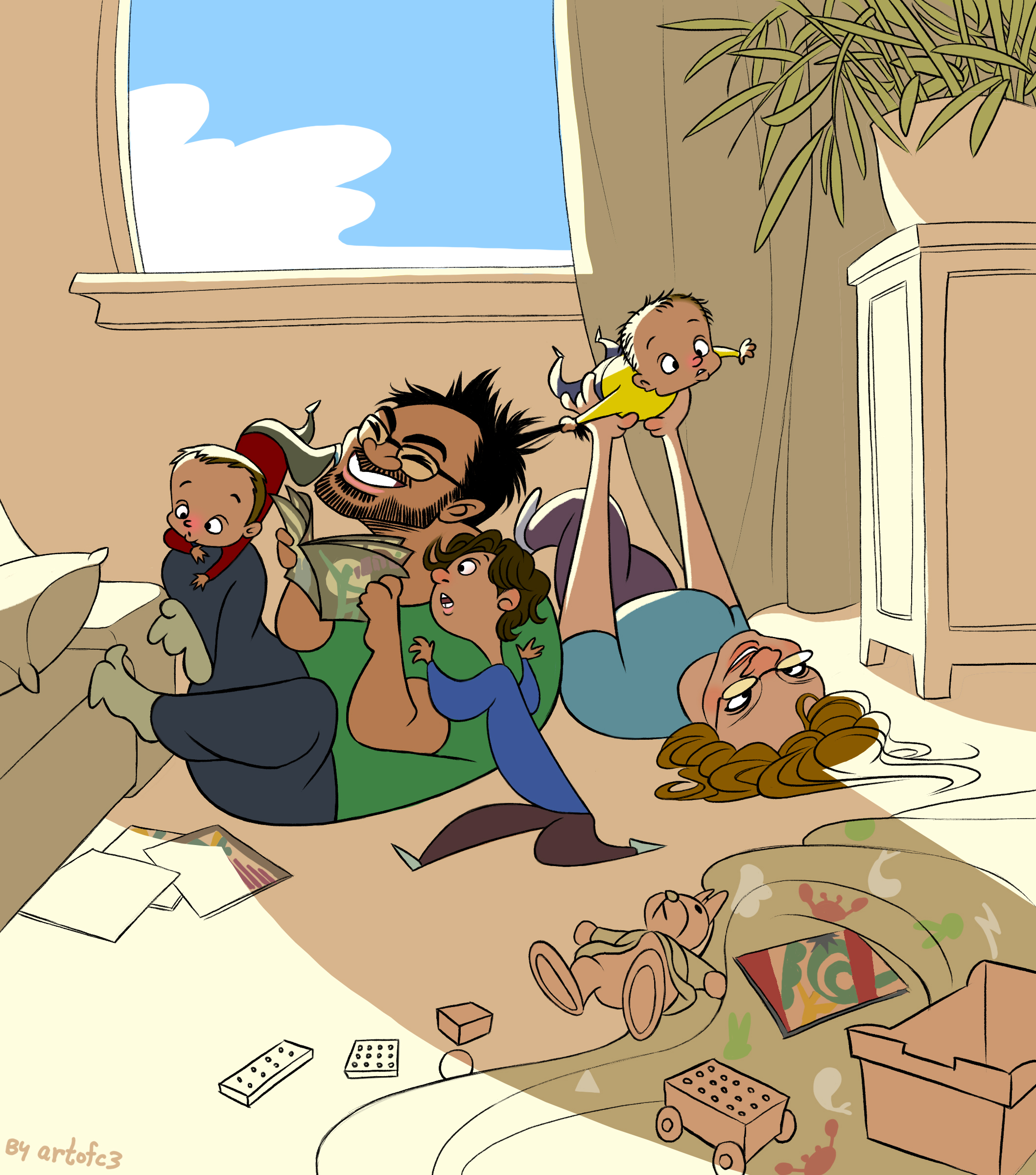 Caricature of Friends 7