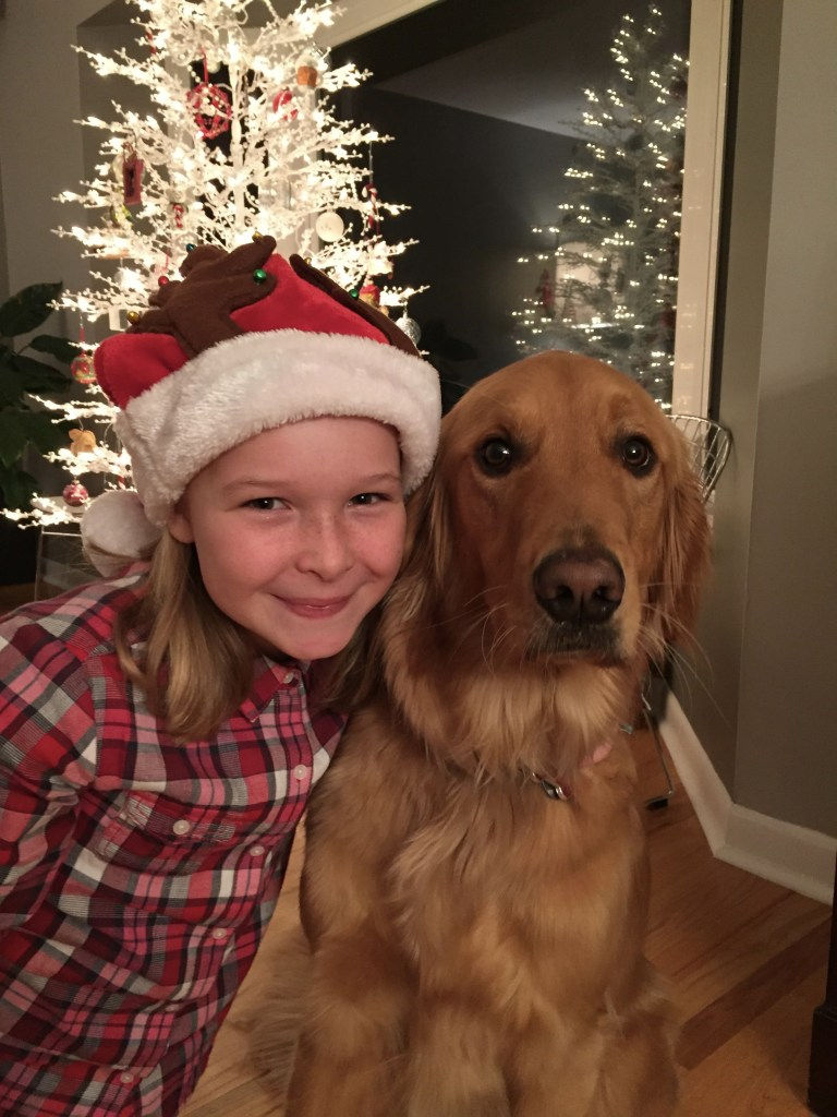 Girl with dog