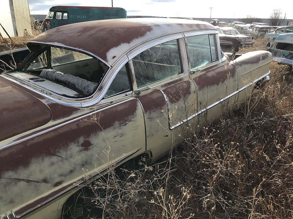 Thumbnail: 1956 Cadillac 4 door yellow zone 8