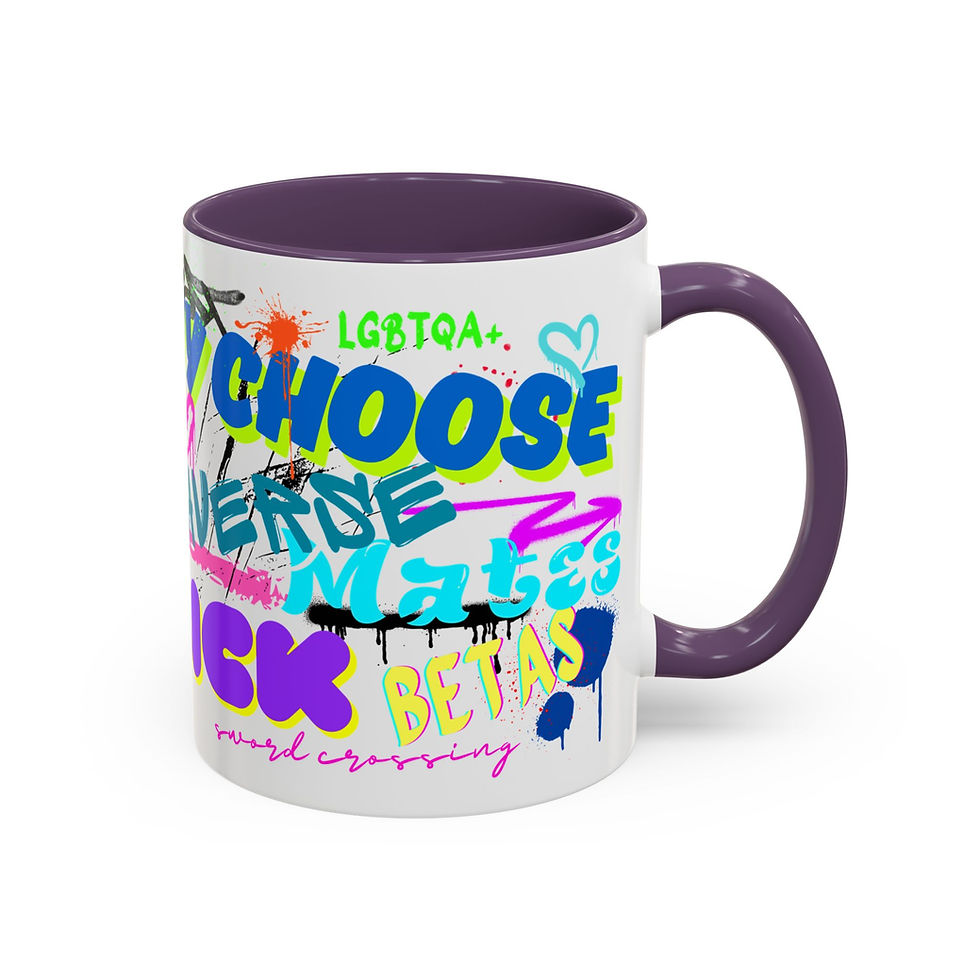 Thumbnail: Omegaverse Graffiti Mug - 11oz & 15oz - Pick your color