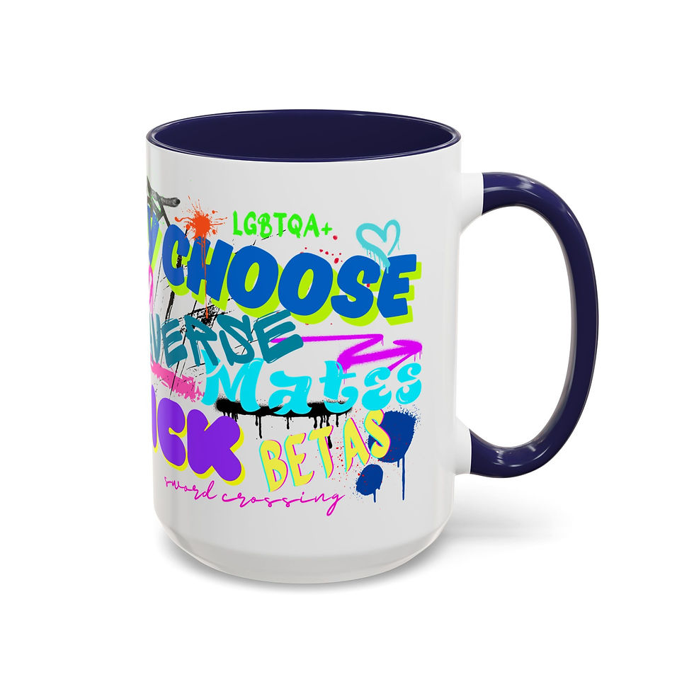 Thumbnail: Omegaverse Graffiti Mug - 11oz & 15oz - Pick your color