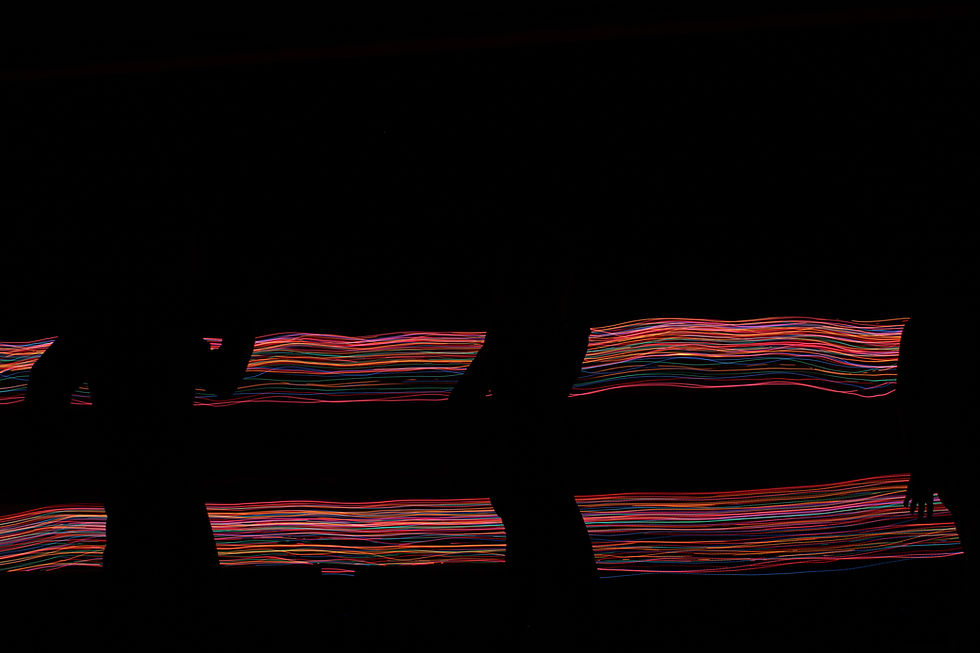 In this picture we did a wave effect with colors and was going for a mysterious look were you can tell there is people or something there but can't see who it is.