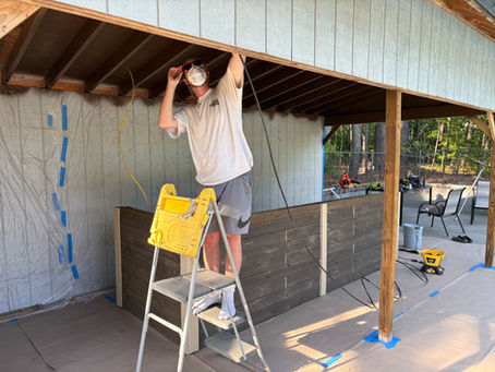 Magnolia Services working on a new house renovation.