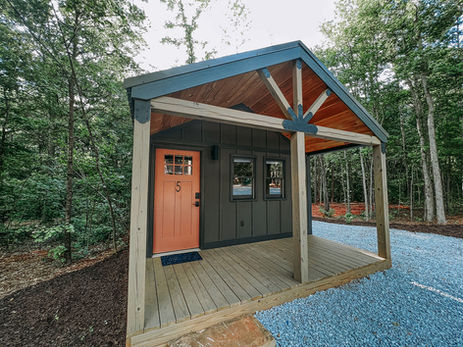 Custom built cabins are strong, well appointed and comfortable to stay in.