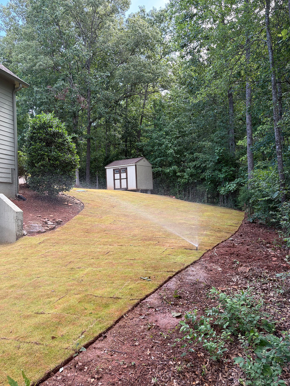 Beautiful landscaping and irrigation in Hartwell, GA.