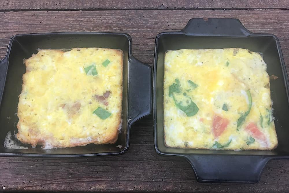 grilled egg omelets