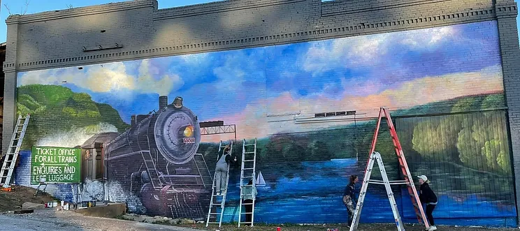 Train Mural