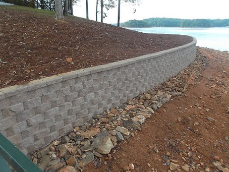 Prime Lake Services in Hartwell GA, Retaining wall