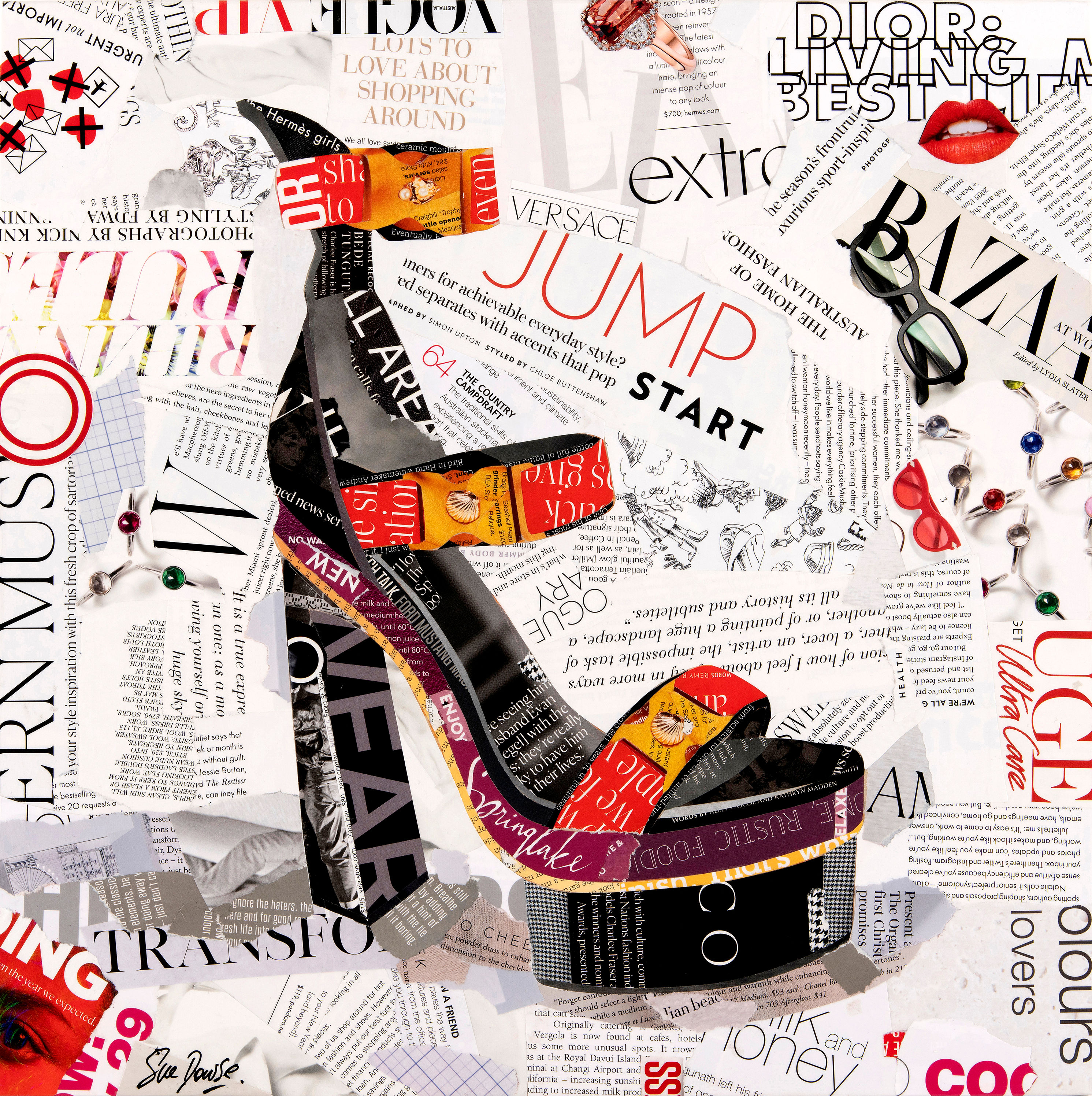 Versace Platform Shoe - Ltd Ed Print (40x40, 60x60, 80x80, 120x120 cm sizes)