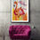 Thumbnail: Pink Flamingo - Ltd Ed Giclee Print (A3, A2, A1, A0 sizes)