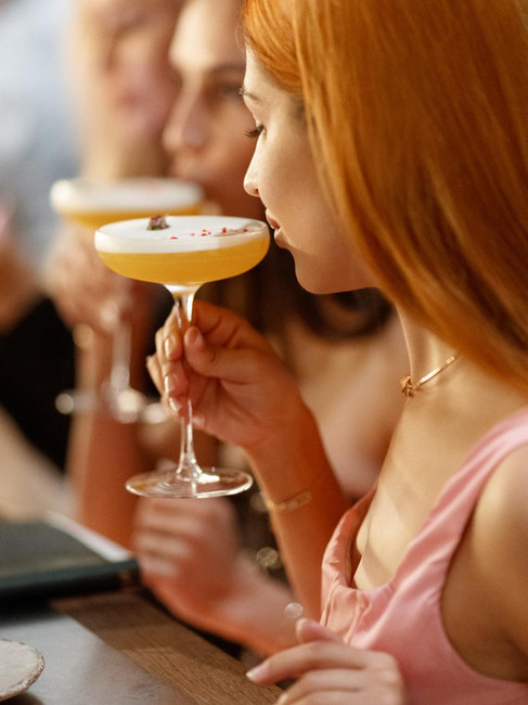 Signature cocktail served at Hubble Bubble Lounge in Hallandale Beach, Miami.