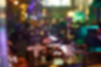 Luxury hookah setup with colorful lights and modern decor at Hubble Bubble Lounge in Miami