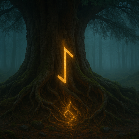 Eihwaz is symbolized by the yew tree