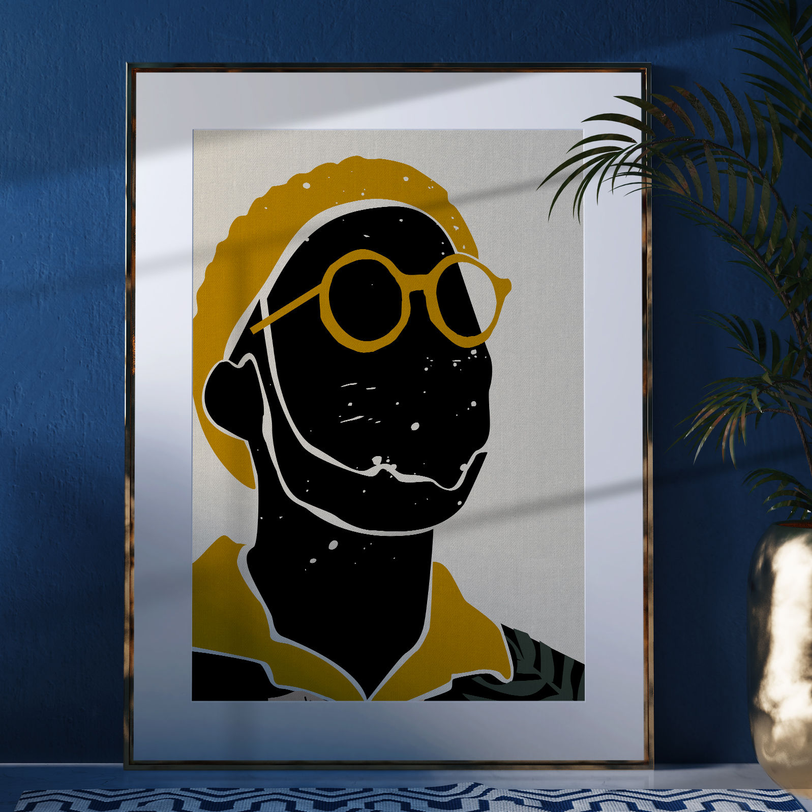 "Black Hair No. 8" Print