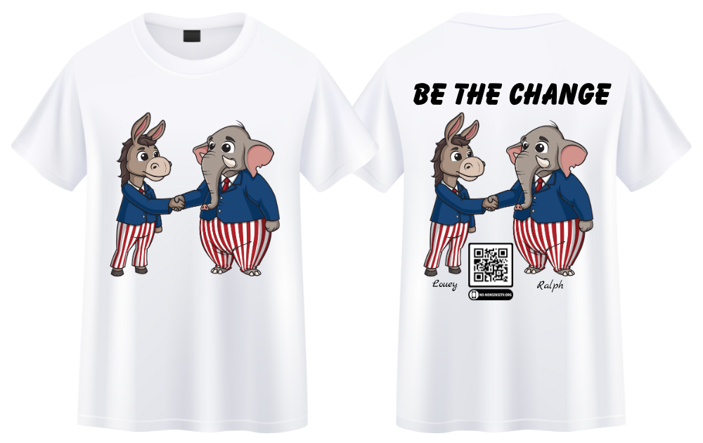 Be The Change T-Shirt (Double sided) $29.99 + shipping