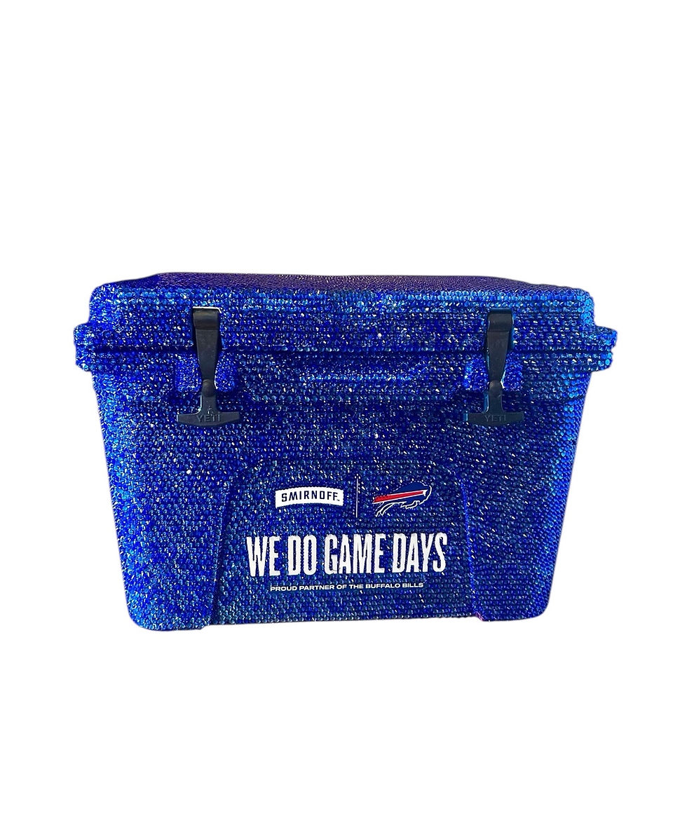 Bedazzled NFL Buffalo Bills X Smirnoff Yeti by Sarah Sparkles