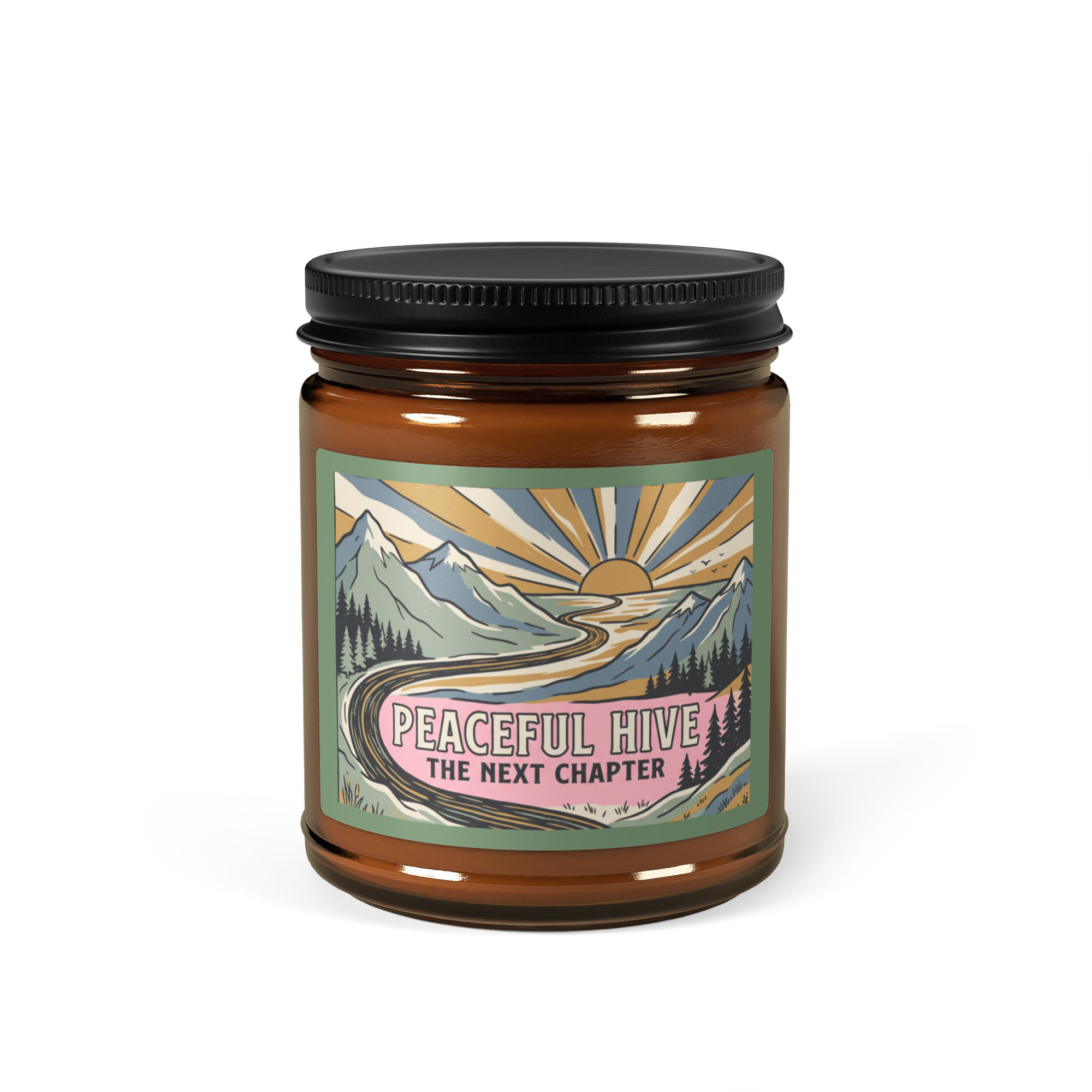 Amber jar soy candle The Next Chapter Coconut Cream and Cardamom
