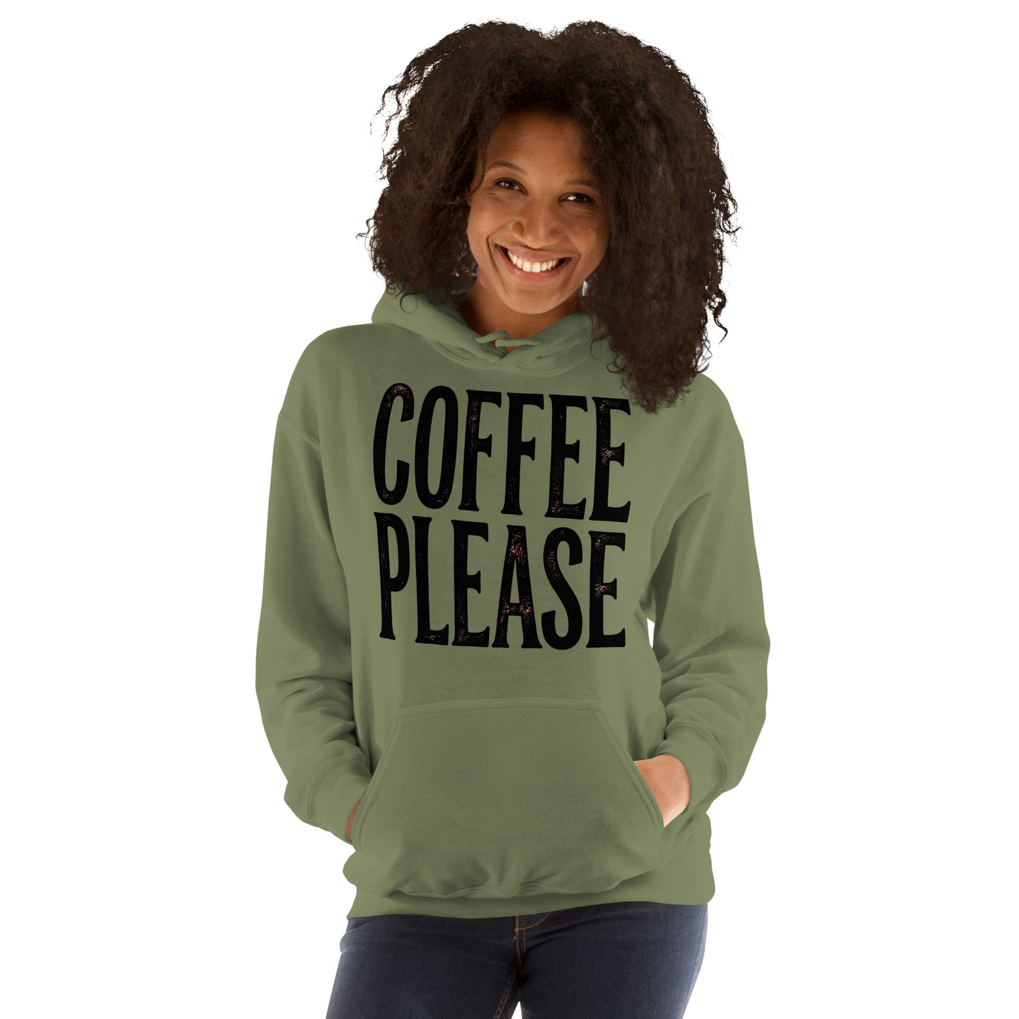 Unisex Hoodie Coffee Please style 5