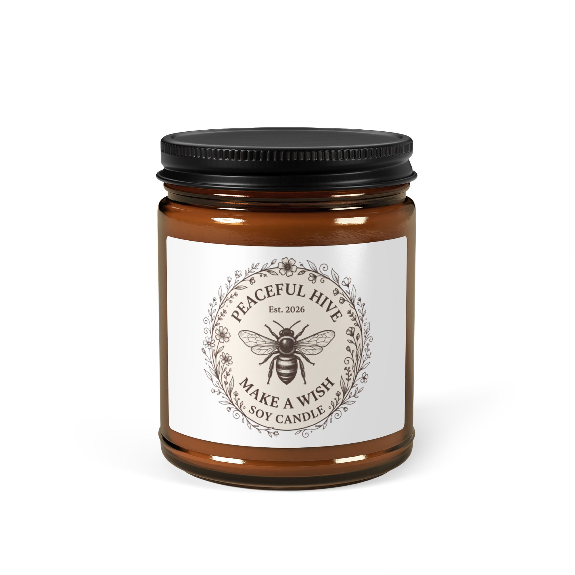 Amber jar soy candle Make A Wish Coconut Cream + Cardamom