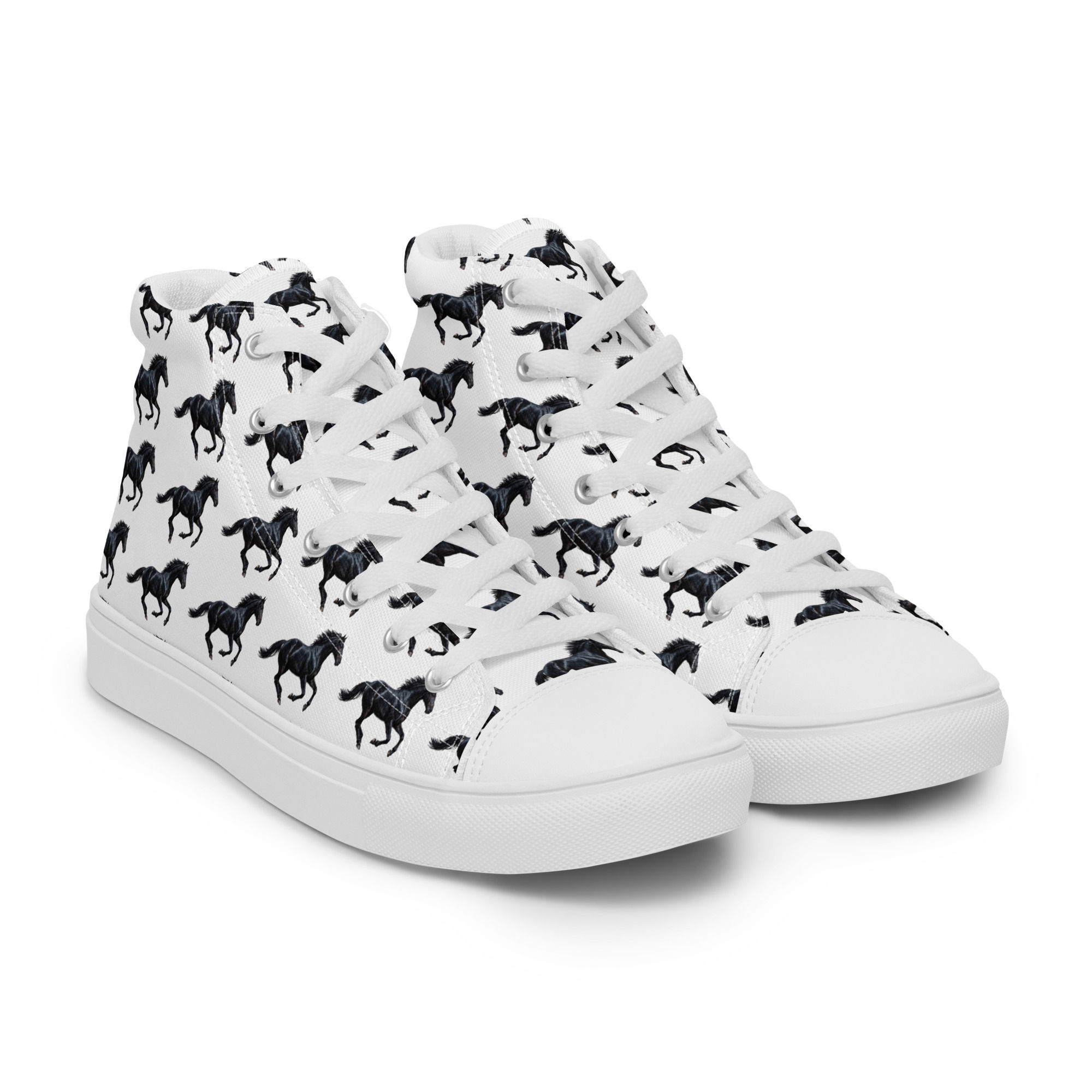 Women’s high top canvas shoes BLACK HORSE