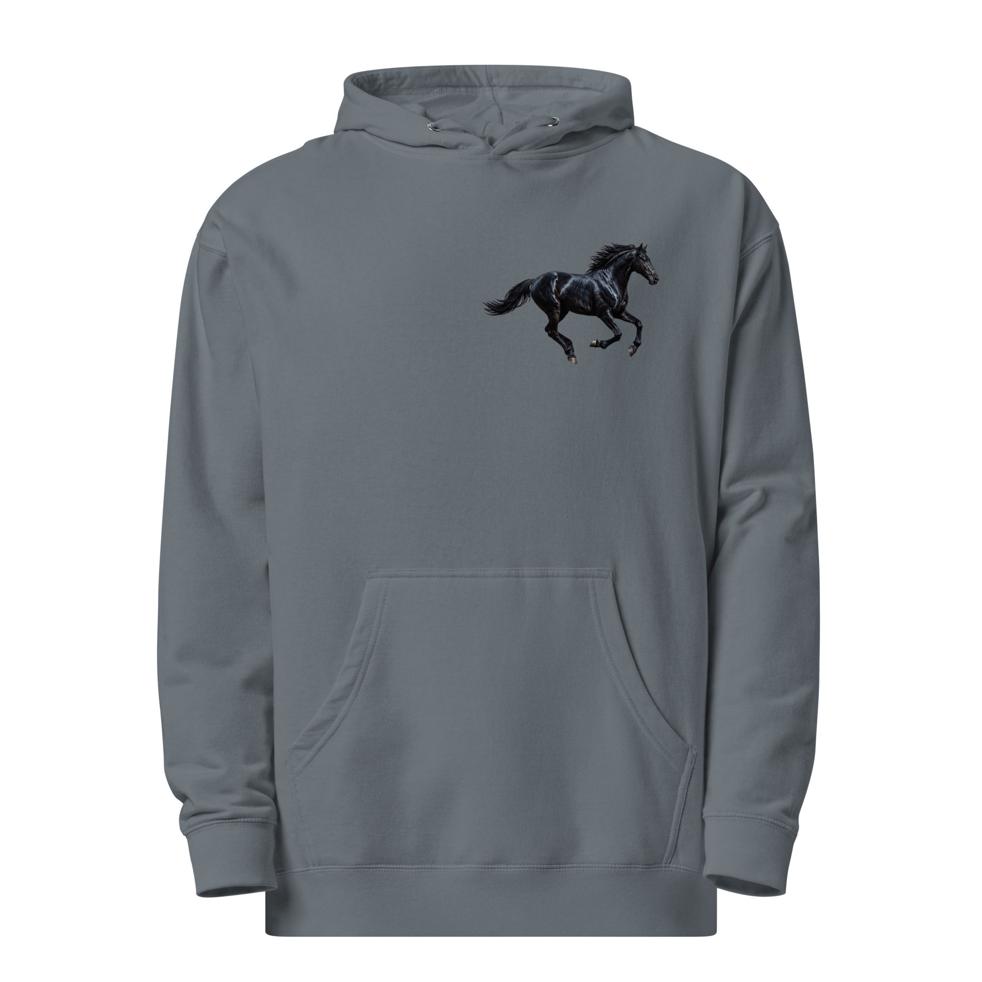 Unisex midweight hoodie BLACK HORSE