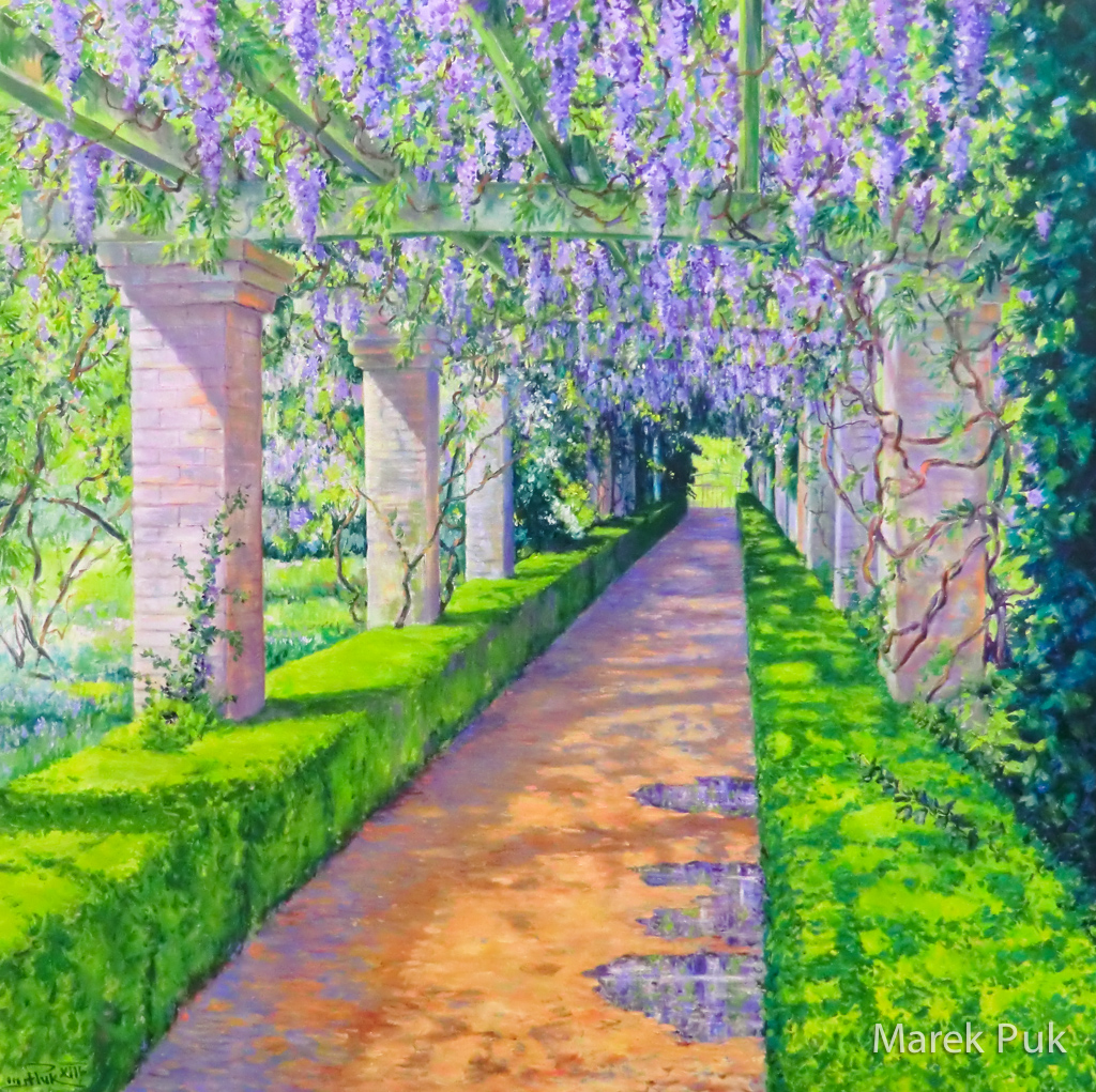 Glyziniengang Brockwood-Garden