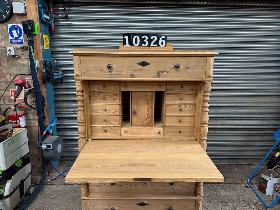 Thumbnail: A fantastic c1890 Scandinavian antique pine secretaire/writing desk