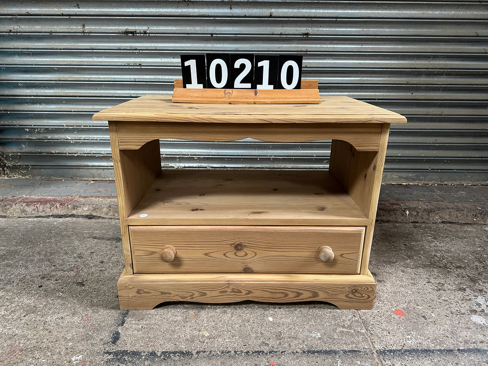 Thumbnail: Chunky stripped old pine coffee table