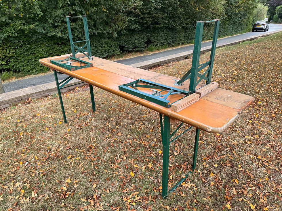 Thumbnail: Oktoberfest beer table and bench set