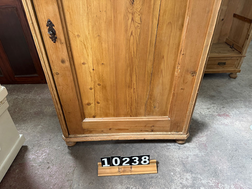 Thumbnail: Waxed 1 door cupboard/children's wardrobe, waxed and ready for delivery