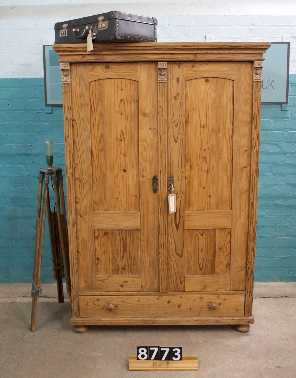 Waxed Cupboard/Children's Wardrobe 8773