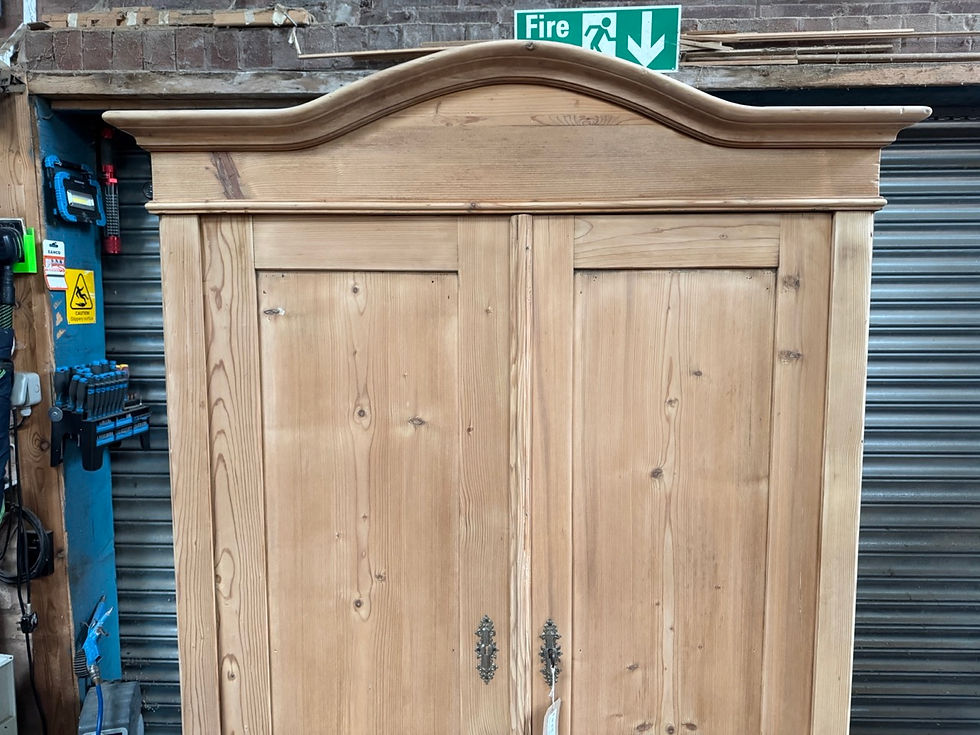 Thumbnail: Nice old knockdown pine wardrobe