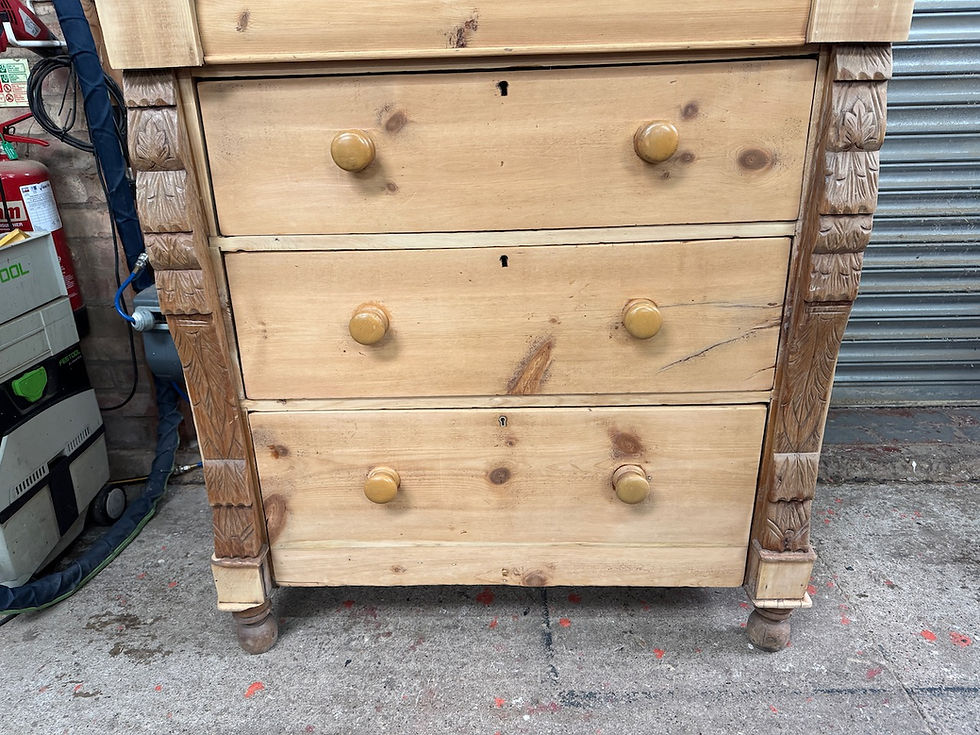 Thumbnail: Large Victorian Scottish Pine Chest of Drawers c1890