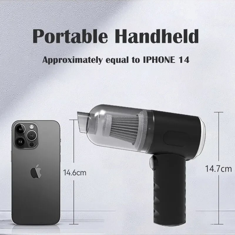 Thumbnail: Mini Cordless Portable Vacuum Cleaner 9000Pa – Ideal for PC and Gaming Setups
