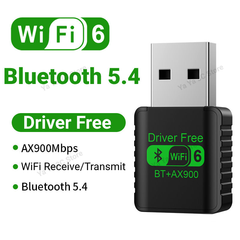 Thumbnail: USB WiFi Bluetooth 5.4 Adapter 2in1 Dongle Dual Band 2.4G 5GHz 