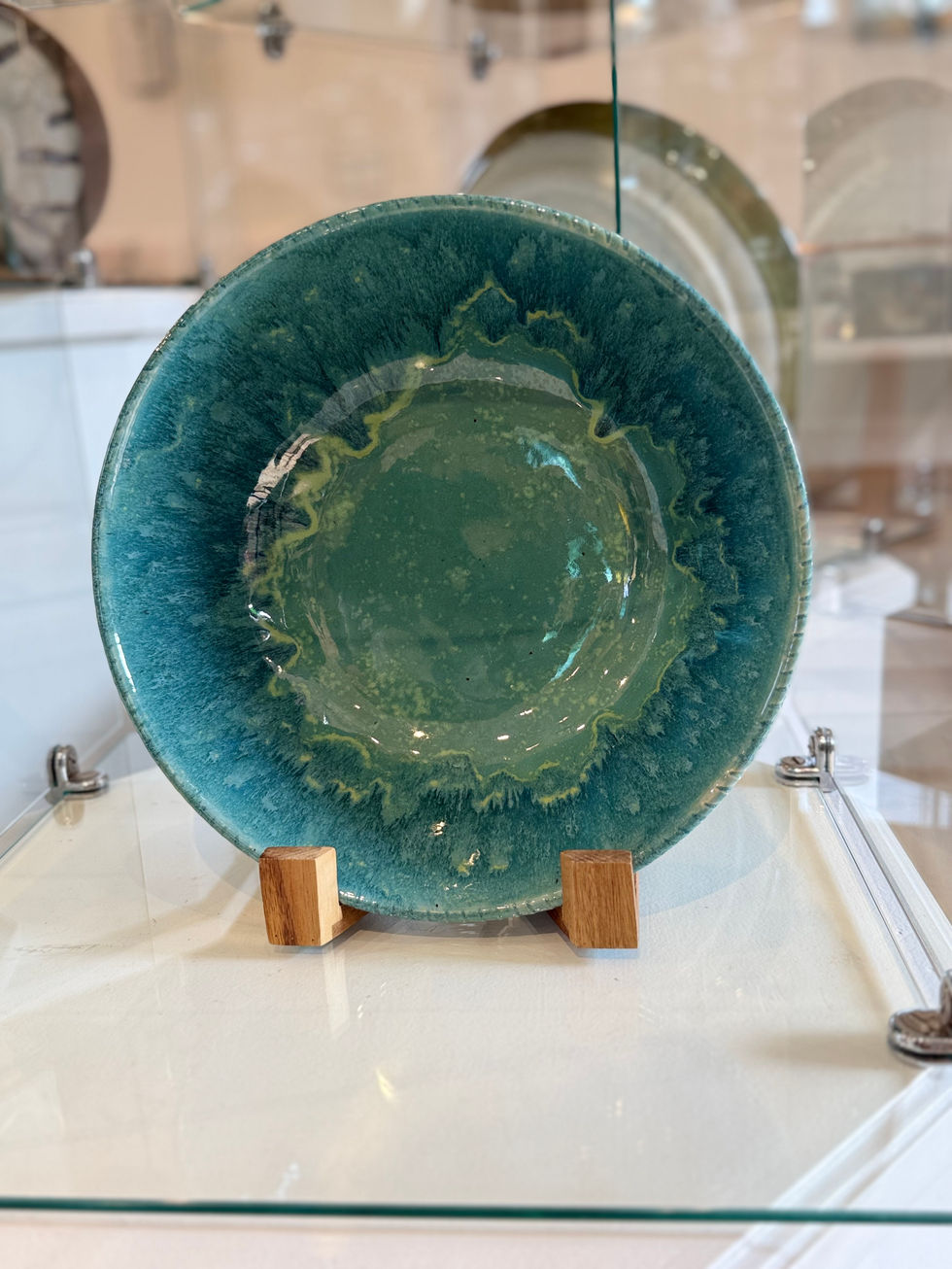 Antiqued Jade Serving Bowl