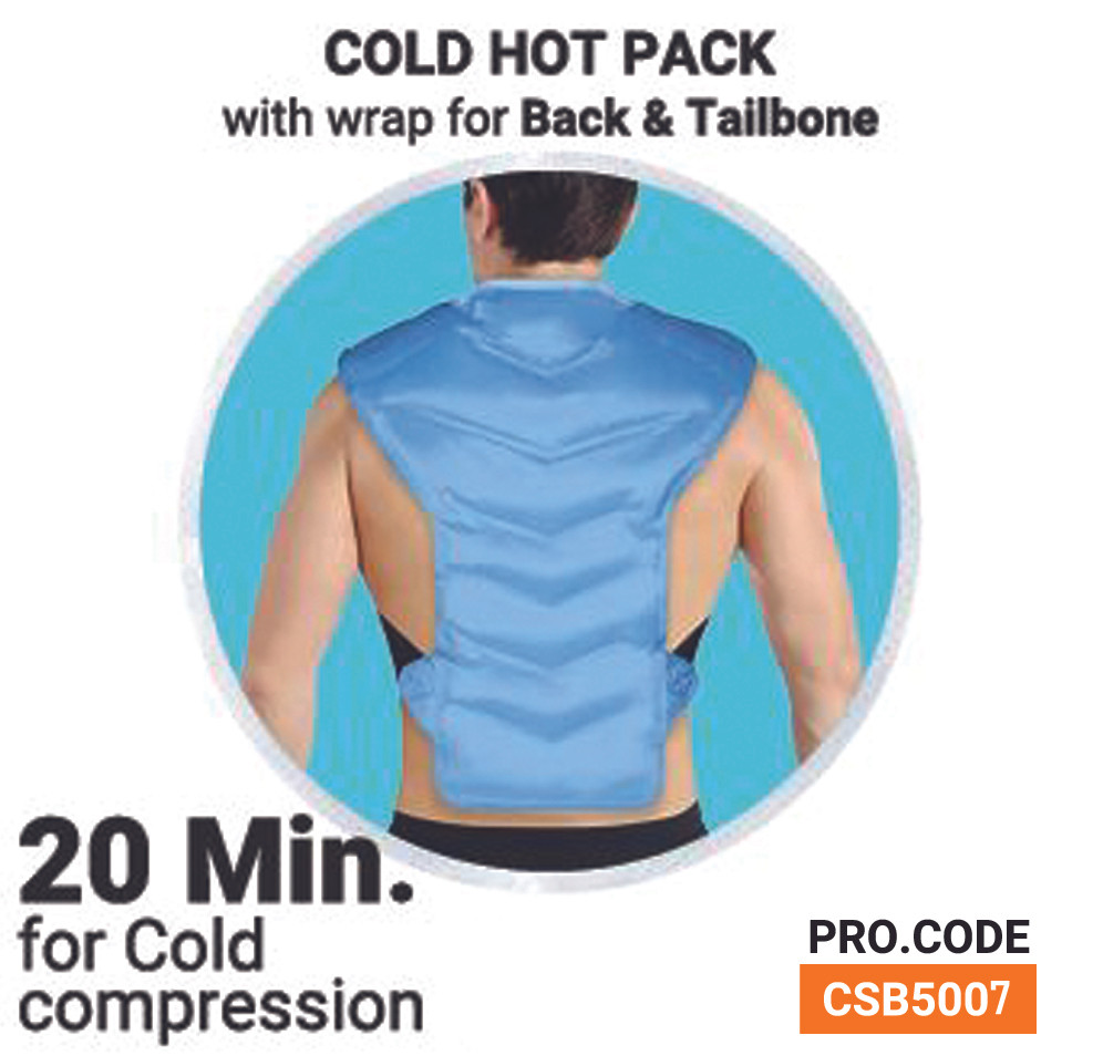 COLD & HOT PACK with wrap for Back & Tailbone